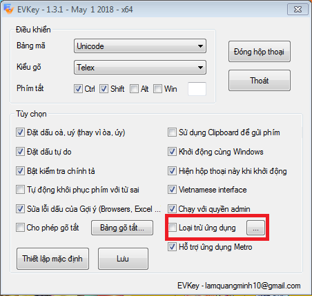 EVKey - Bộ gõ tiếng việt hoàn hảo loại bỏ các lỗi khó chịu trên Unikey