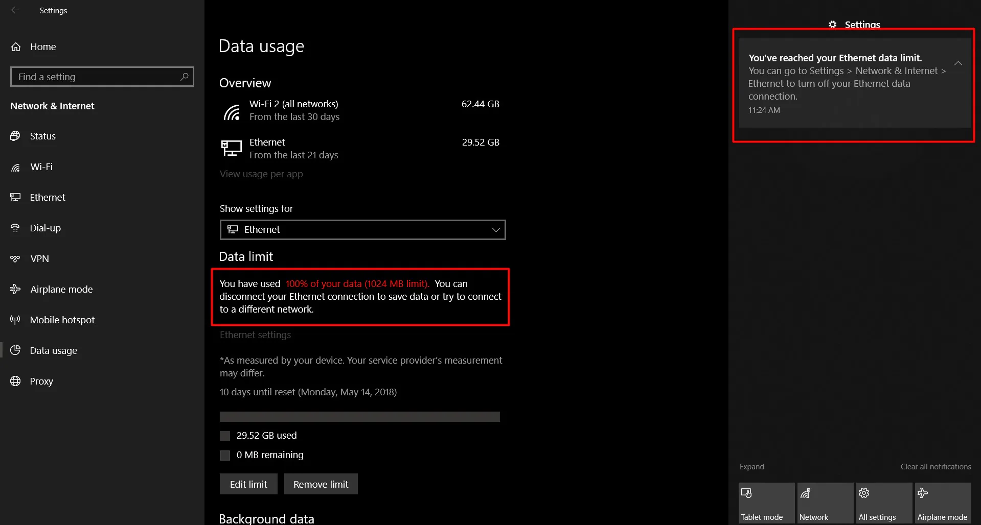 Thủ thuật - Cách theo dõi và kiểm soát sử dụng dữ liệu trên Windows 10 April 2018