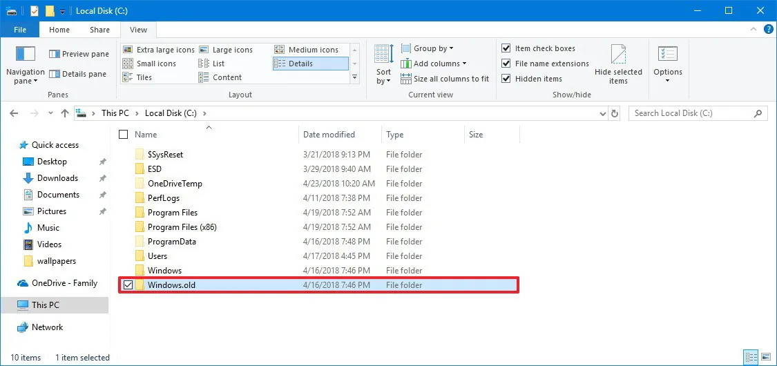Thủ thuật - Khôi phục tập tin các nhân bị mất sau khi nâng cấp lên Windows 10
