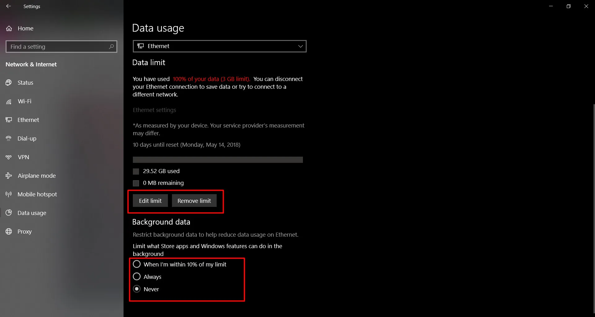 Thủ thuật - Cách theo dõi và kiểm soát sử dụng dữ liệu trên Windows 10 April 2018