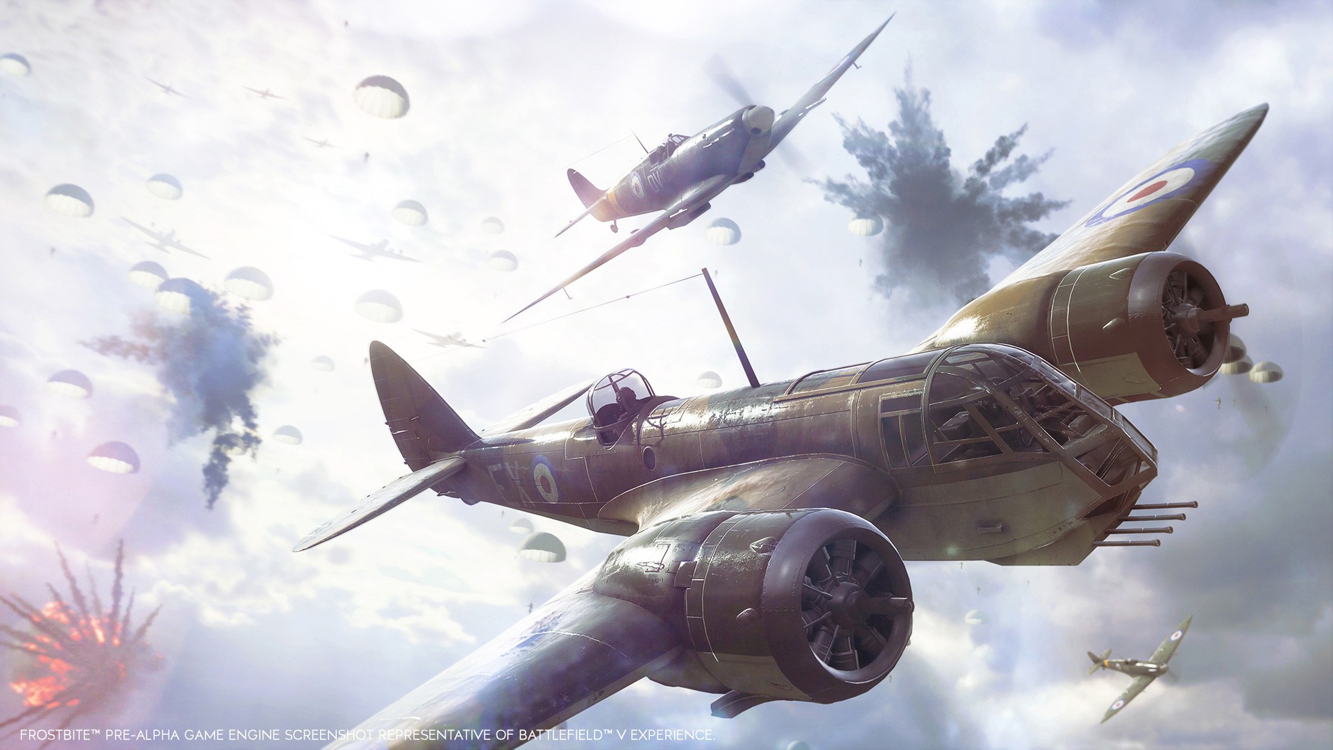 Chế độ chơi mới ‘Airborne’ của Battlefied V sẽ cho phép người chơi nhảy dù xuống trận chiến nảy lửa