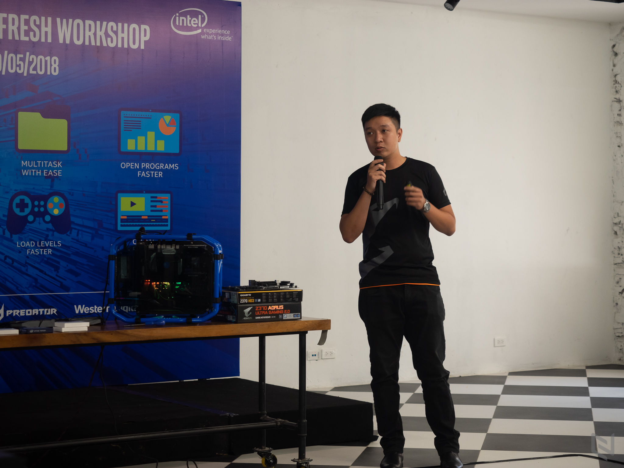 Hình ảnh buổi Workshop trình diễn hiệu năng ấn tượng của Intel Optane thế hệ mới