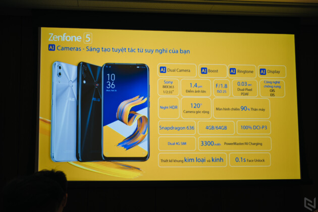 ZenFone 5 chính thức ra mắt tại Việt Nam: camera AI, giá 7,99 triệu đồng