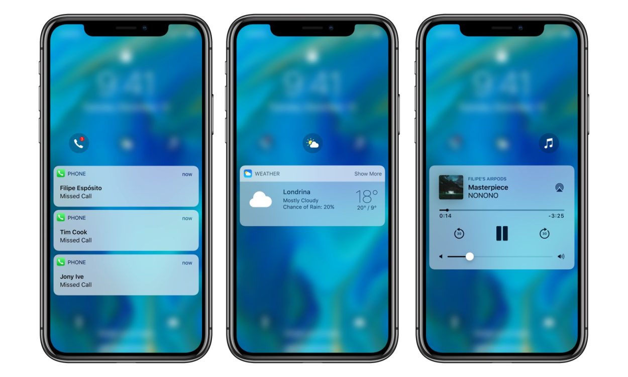 Concept về iOS 12 phiên bản làm lại màn hình khóa mà người dùng mong muốn