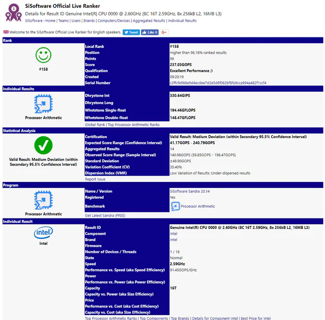 Lộ diện thông số CPU Coffee Lake-S mới của Intel: 8 nhân, 16 luồng, xung nhịp cơ bản 2,60 GHz
