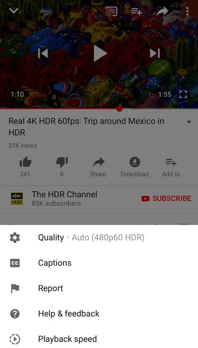 YouTube hỗ trợ xem video định dạng HDR cho iPhone X và iPhone 8/8 Plus