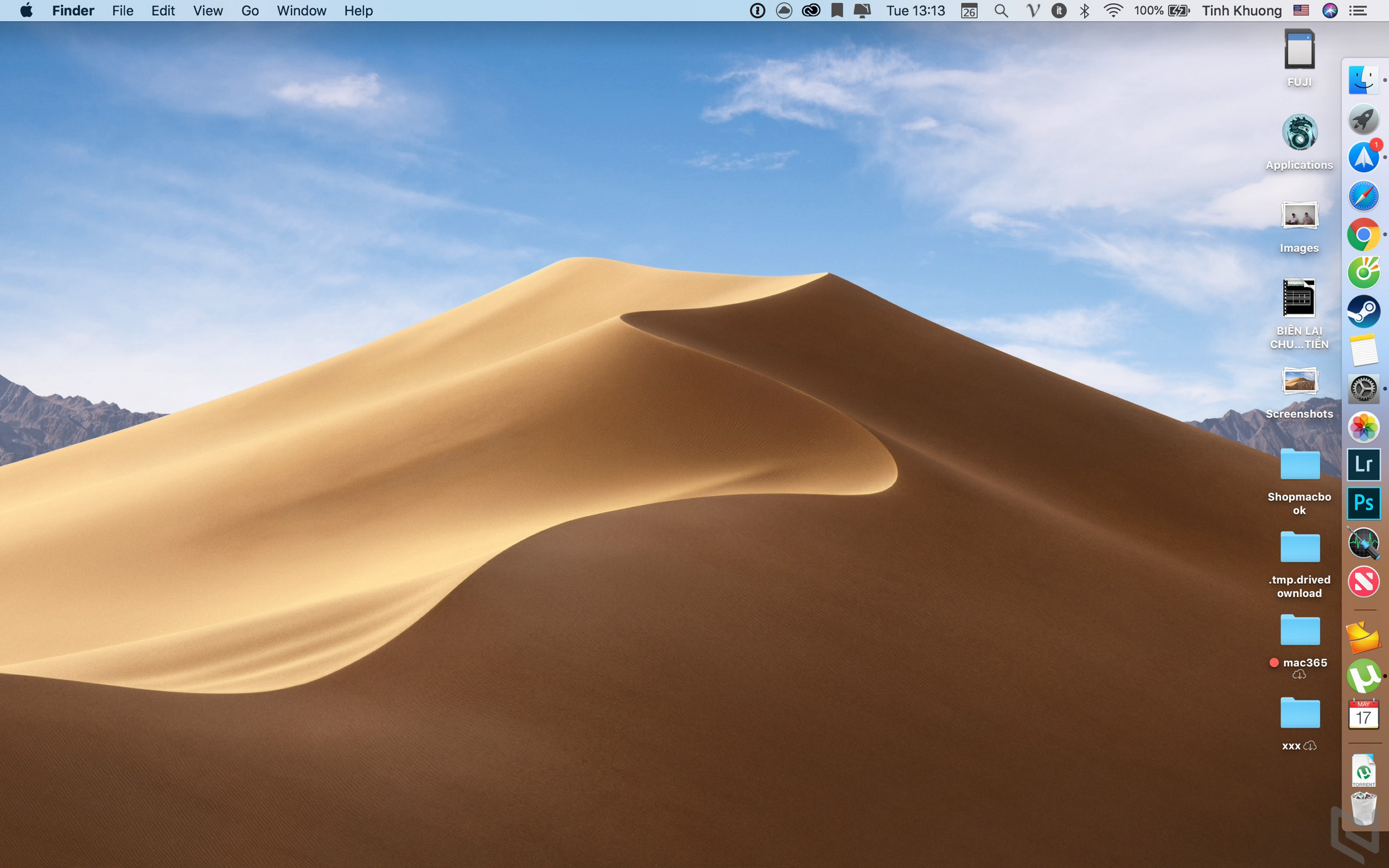 macOS Mojave: Cách tạo ngăn tự động sắp xếp trên Desktop (Desktop Stacks)