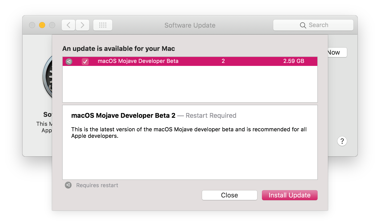 Apple tung macOS Mojave Developer Beta 2 cho người dùng Mac