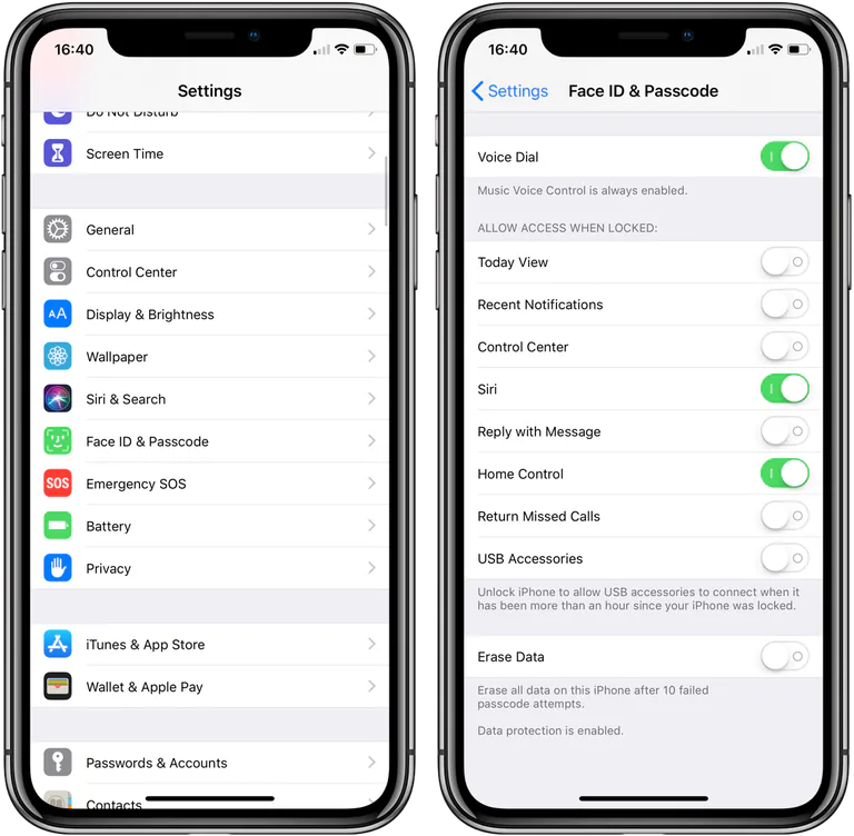 Thủ thuật iPhone: Cách bật/tắt USB Accessories trên iOS 12
