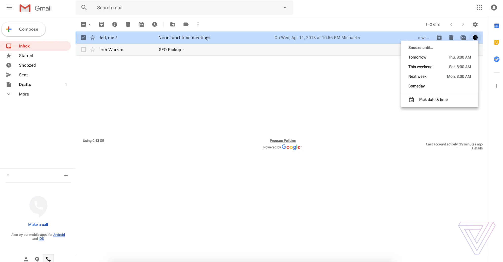 Google sẽ tiến hành thay đổi diện mạo Gmail