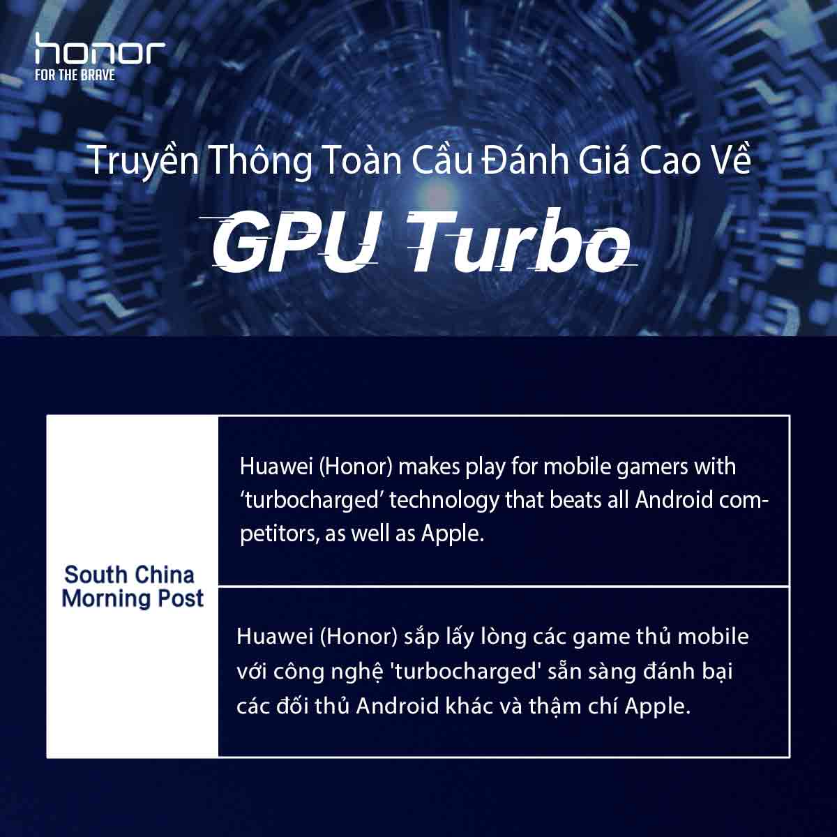 Honor trình làng GPU Turbo - Cách mạng công nghệ tăng hiệu suất xử lý đồ họa cho smartphone