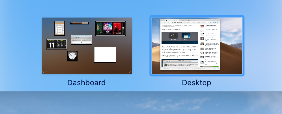 Loại bỏ Dashboard trên macOS