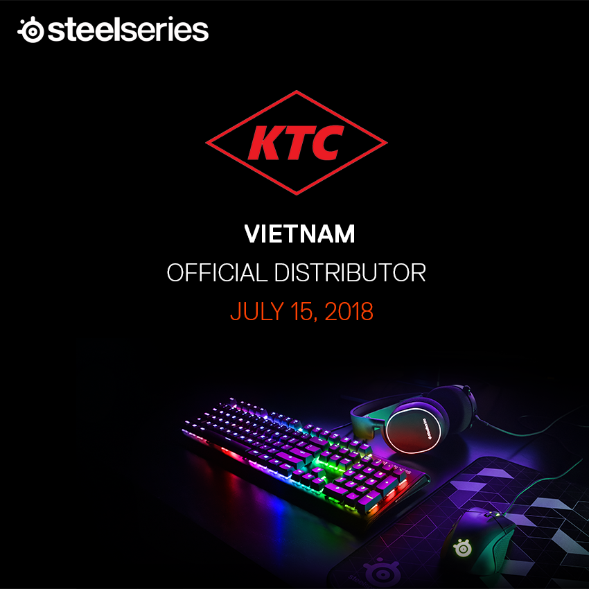 KTC là nhà phân phối độc quyền của Steelseries tại thị trường Việt Nam