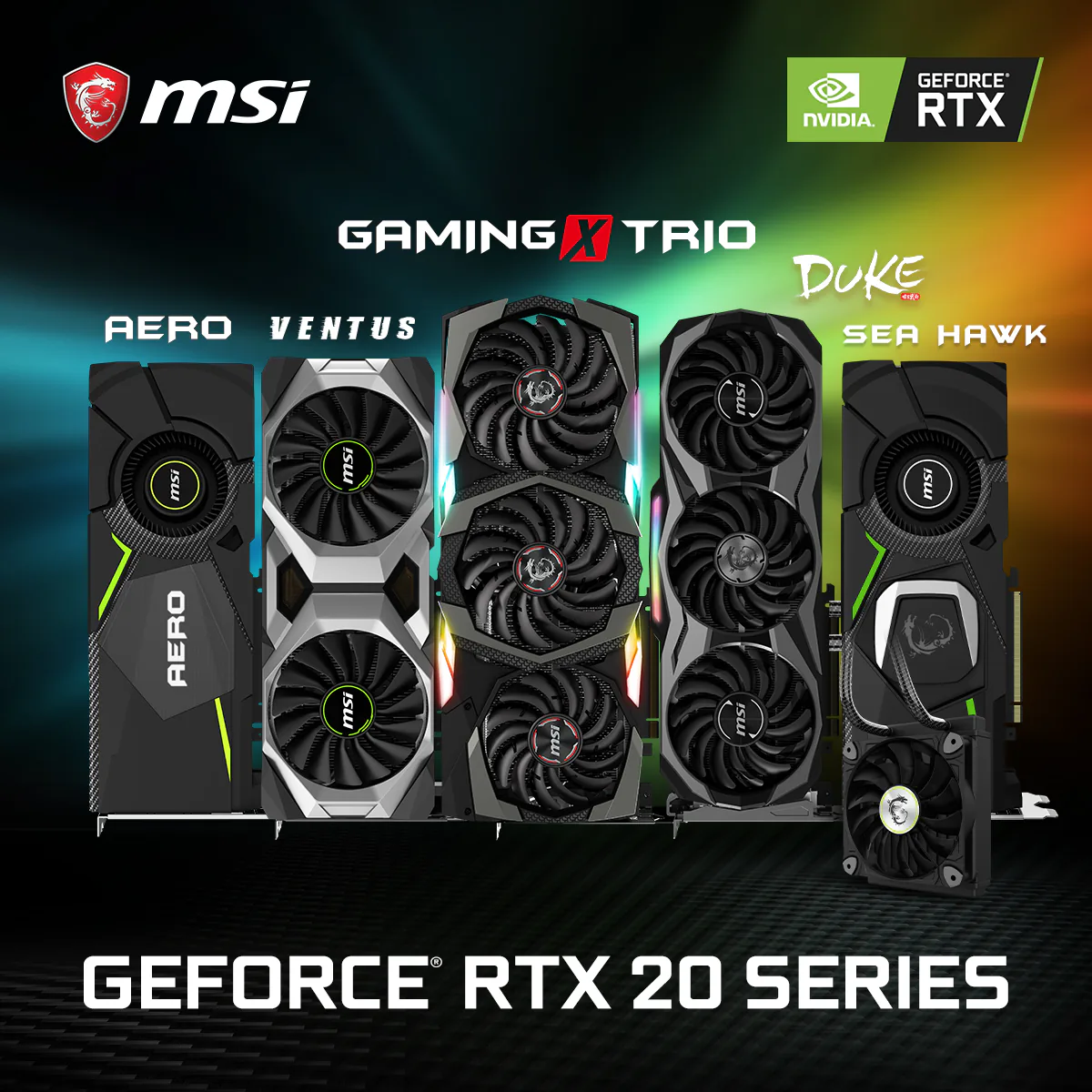 MSI giới thiệu loạt sản phẩm card đồ họa sử dụng GPU Nvidia Geforce® RTX mới
