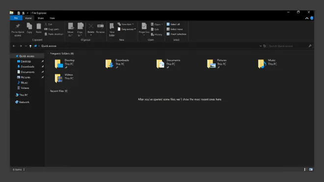 Windows 10 sắp tới sẽ có chế độ Dark Mode giống macOS dành cho File Explorer