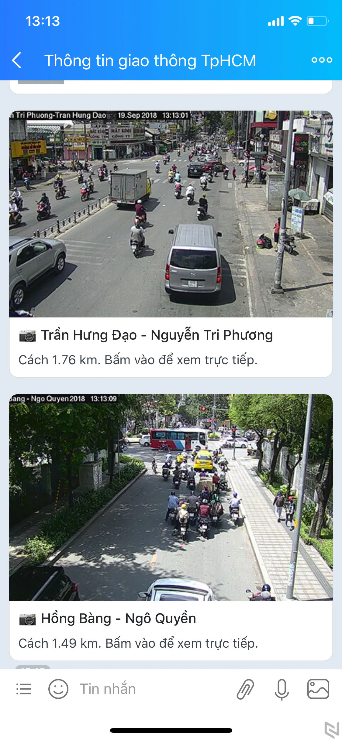 Tránh kẹt xe, ngập nước ở Sài Gòn qua các camera giao thông trên địa bàn thành phố