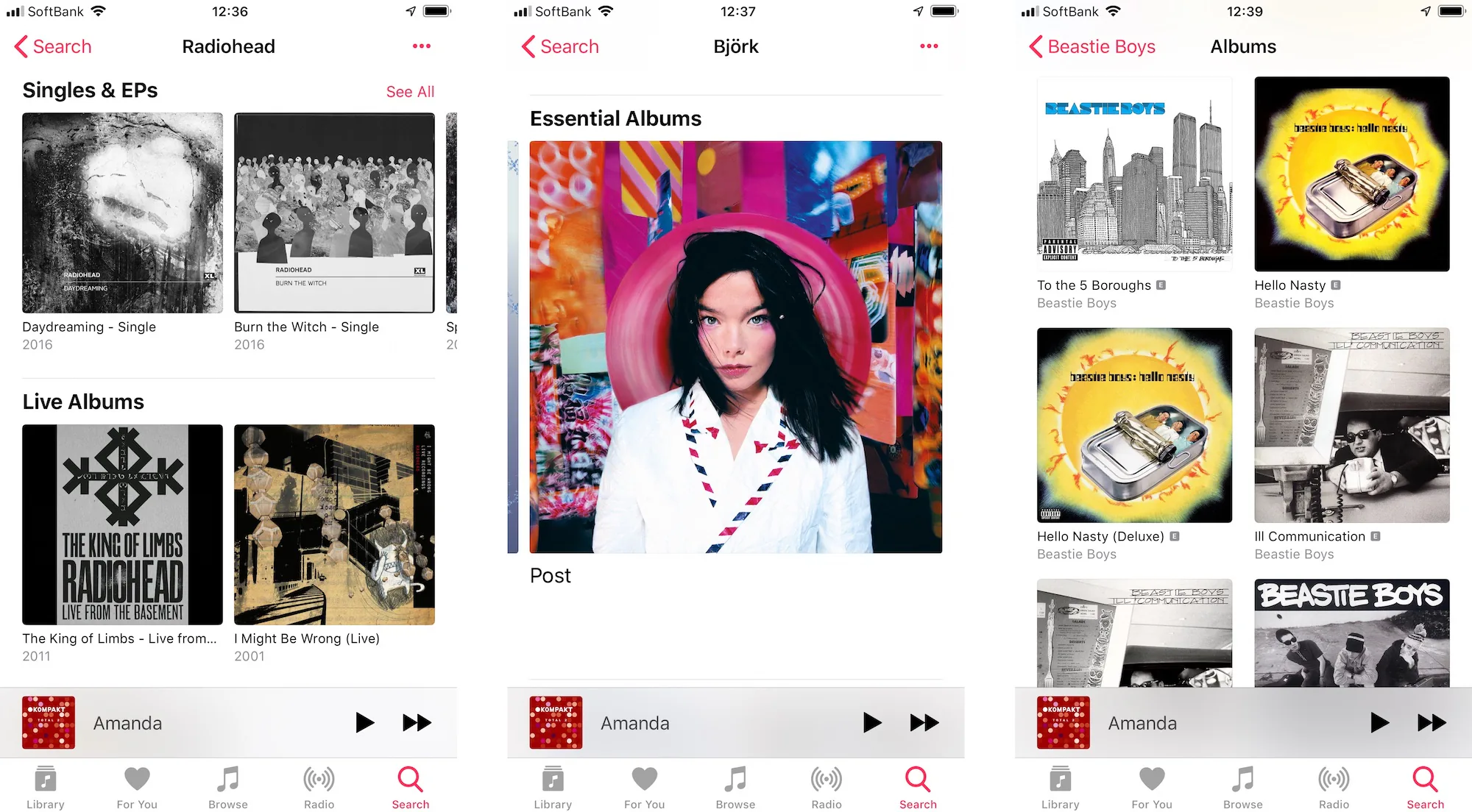 Apple Music cải thiện việc hiển thị album nghệ sĩ