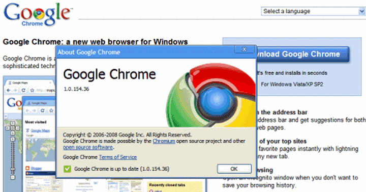 Goolge Chrome chính thức được 10 năm tuổi
