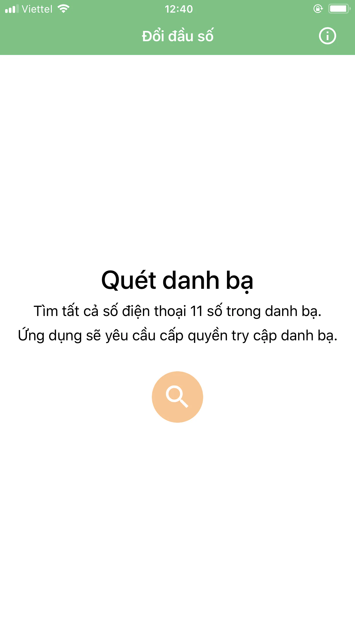 Ứng dụng chuyển đổi danh bạ điện thoại từ 11 số sang 10 số