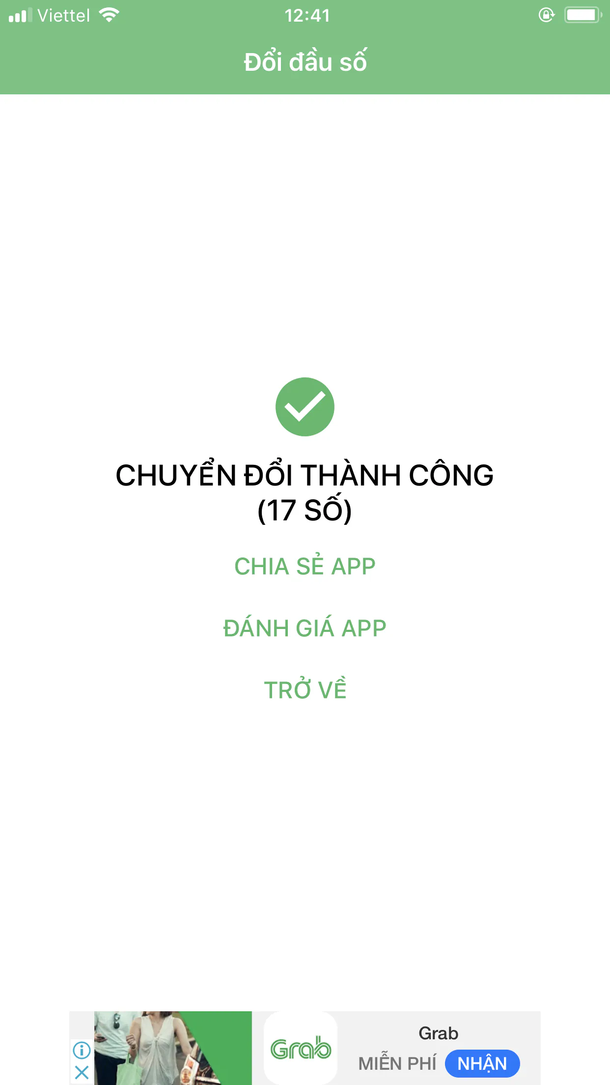 Ứng dụng chuyển đổi danh bạ điện thoại từ 11 số sang 10 số