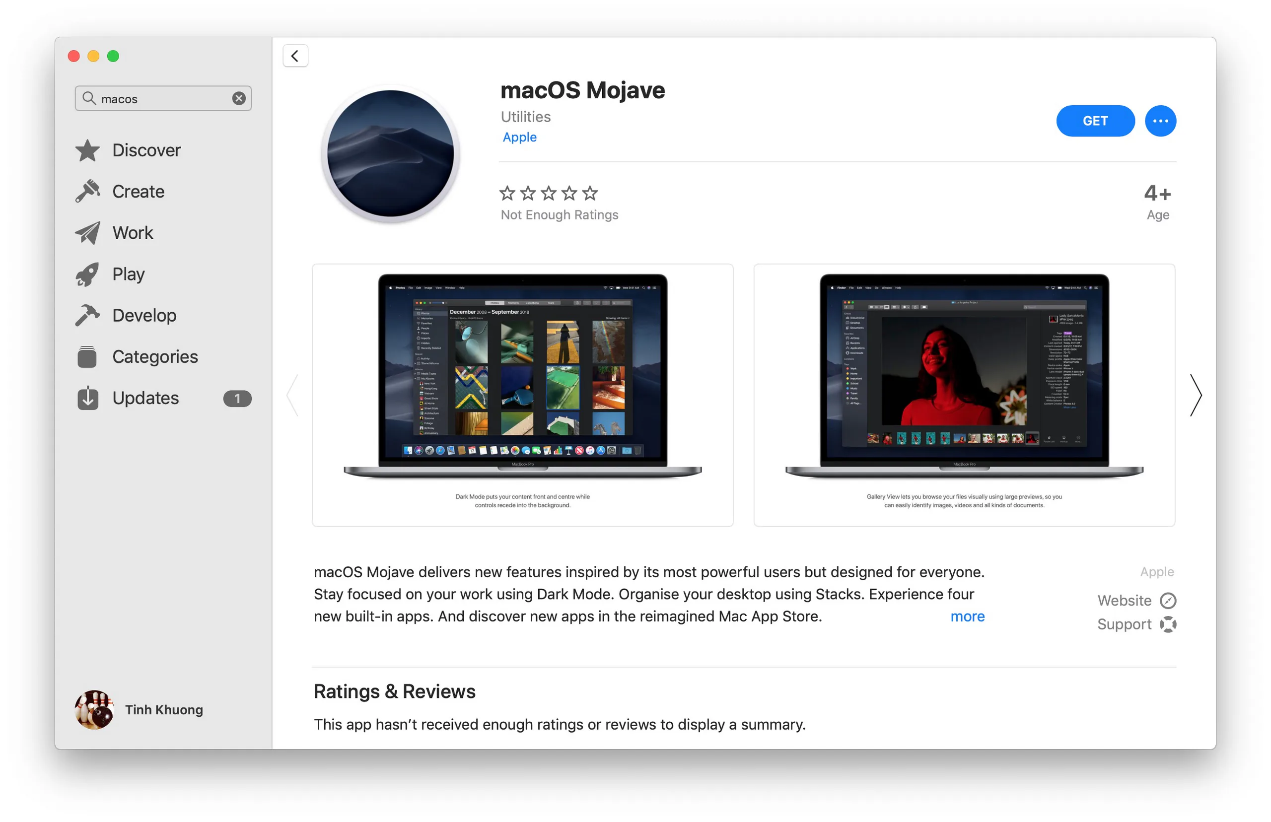 Cách cập nhật từ Beta lên bản Final chính thức macOS Mojave