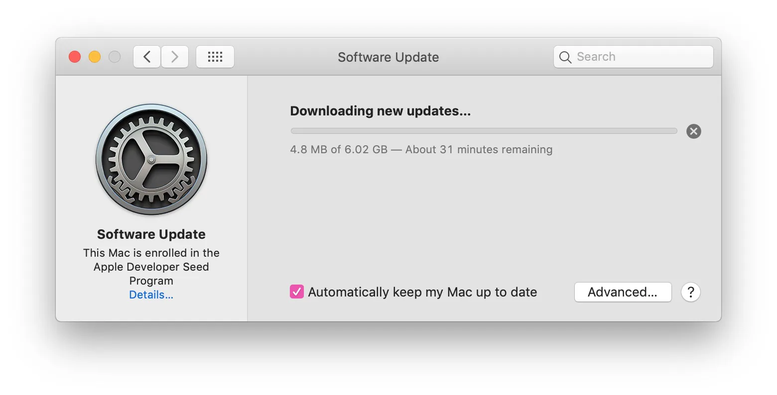 Cách cập nhật từ Beta lên bản Final chính thức macOS Mojave