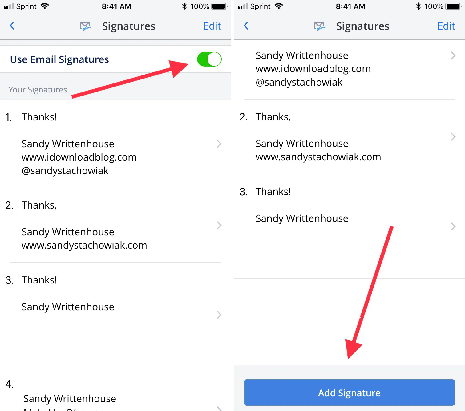 Thủ thuật thiết lập nhiều chữ ký trên Spark ứng dụng dành cho iOS và macOS