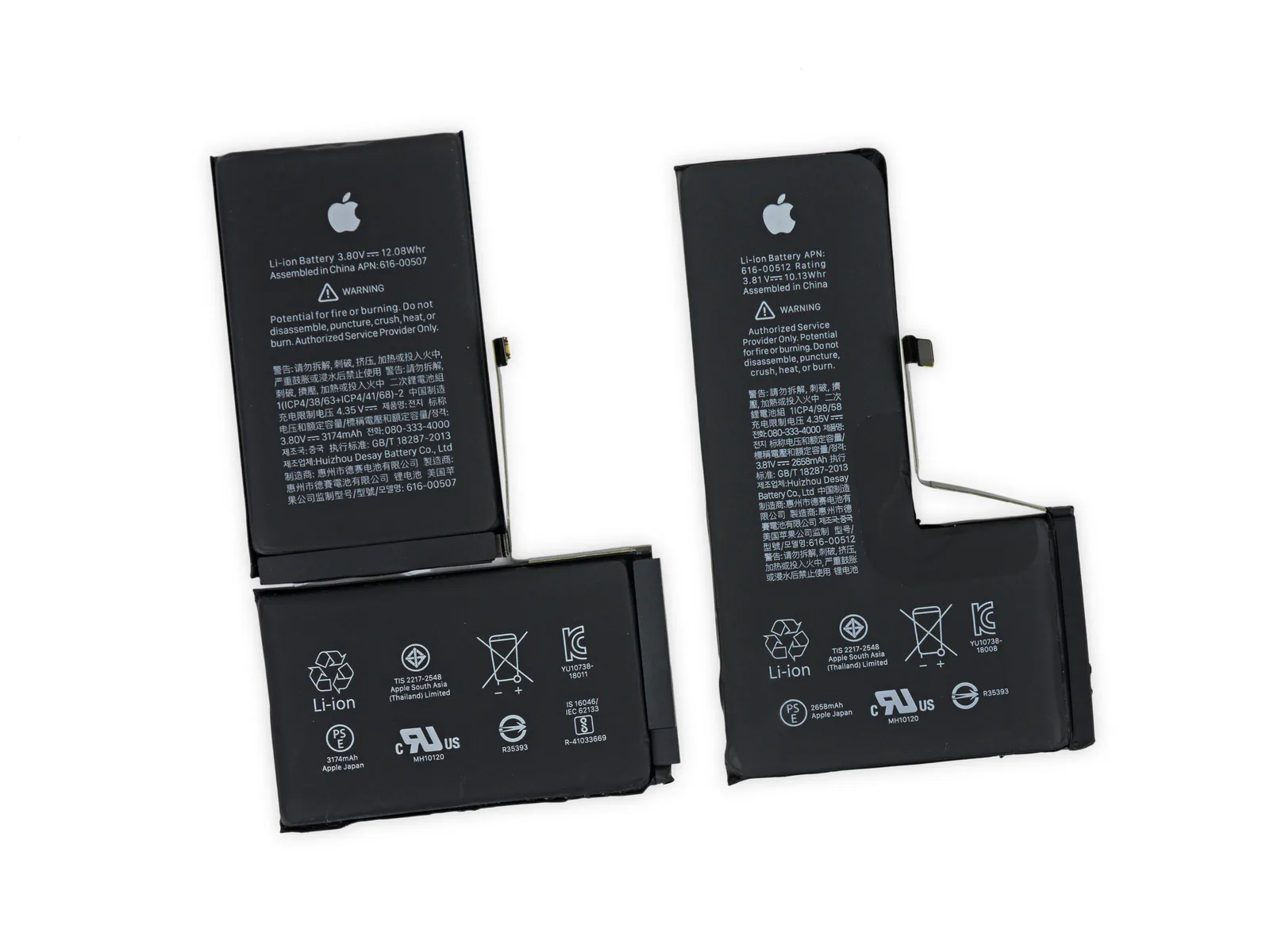 Mổ bụng chi tiết bên trong iPhone Xs, giống với iPhone X, pin L liền