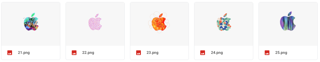 Ảnh nền đẹp chất lượng cao: 33 logo Apple dùng cho sự kiện iPad Pro tháng 10