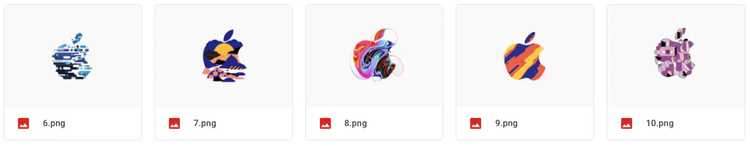 Ảnh nền đẹp chất lượng cao: 33 logo Apple dùng cho sự kiện iPad Pro tháng 10