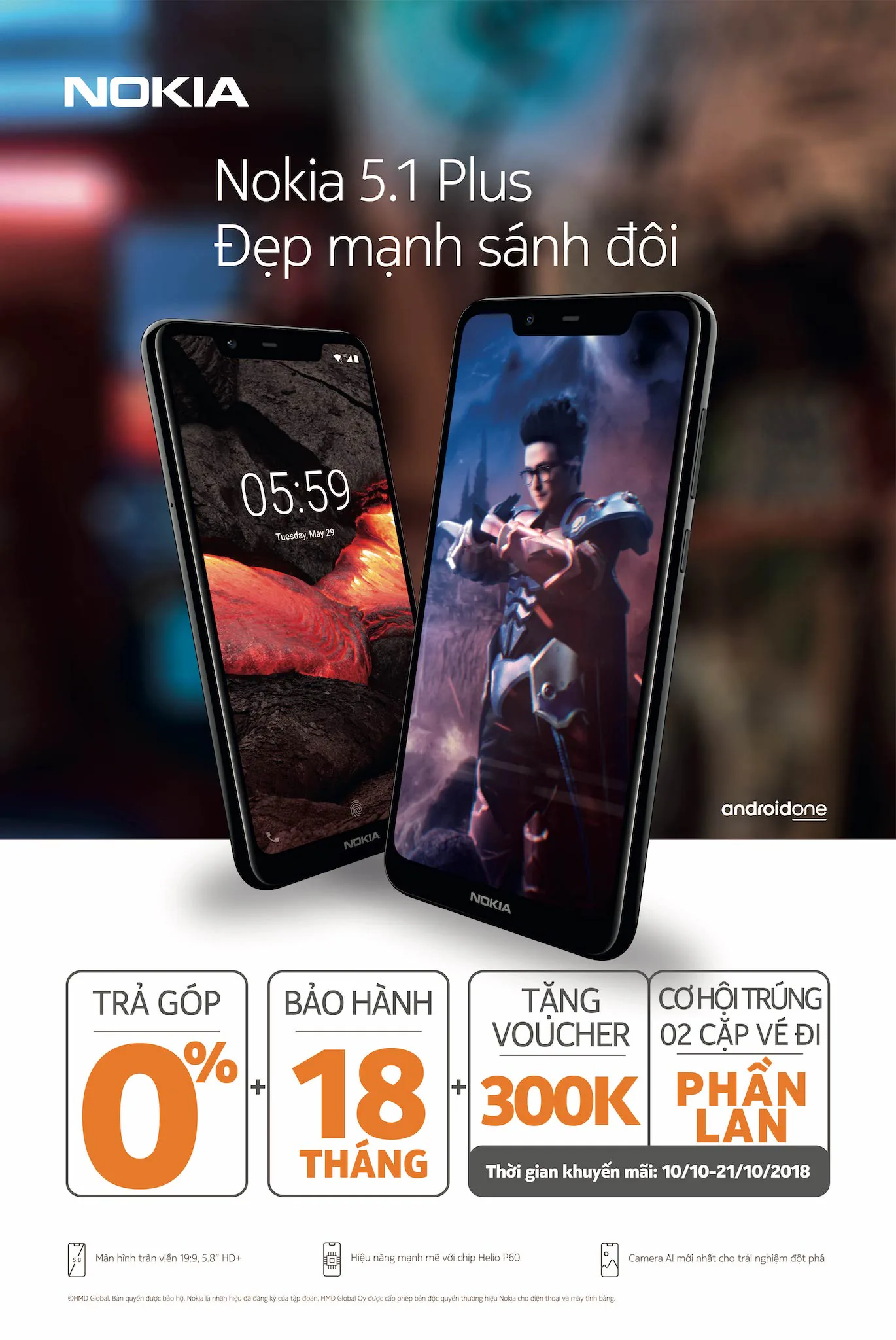 Nokia 5.1 Plus chính thức lên kệ tại thị trường Việt Nam, giá 4.790.000đ
