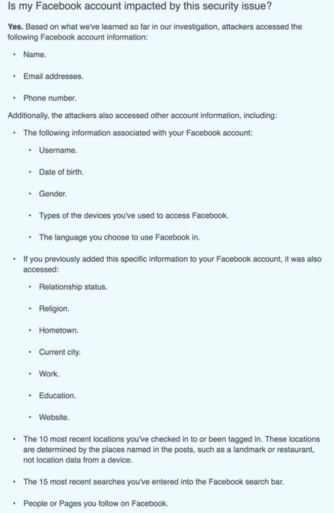 Facebook tiếp tục bị hack khiến hơn 30 triệu tài khoản ảnh hưởng