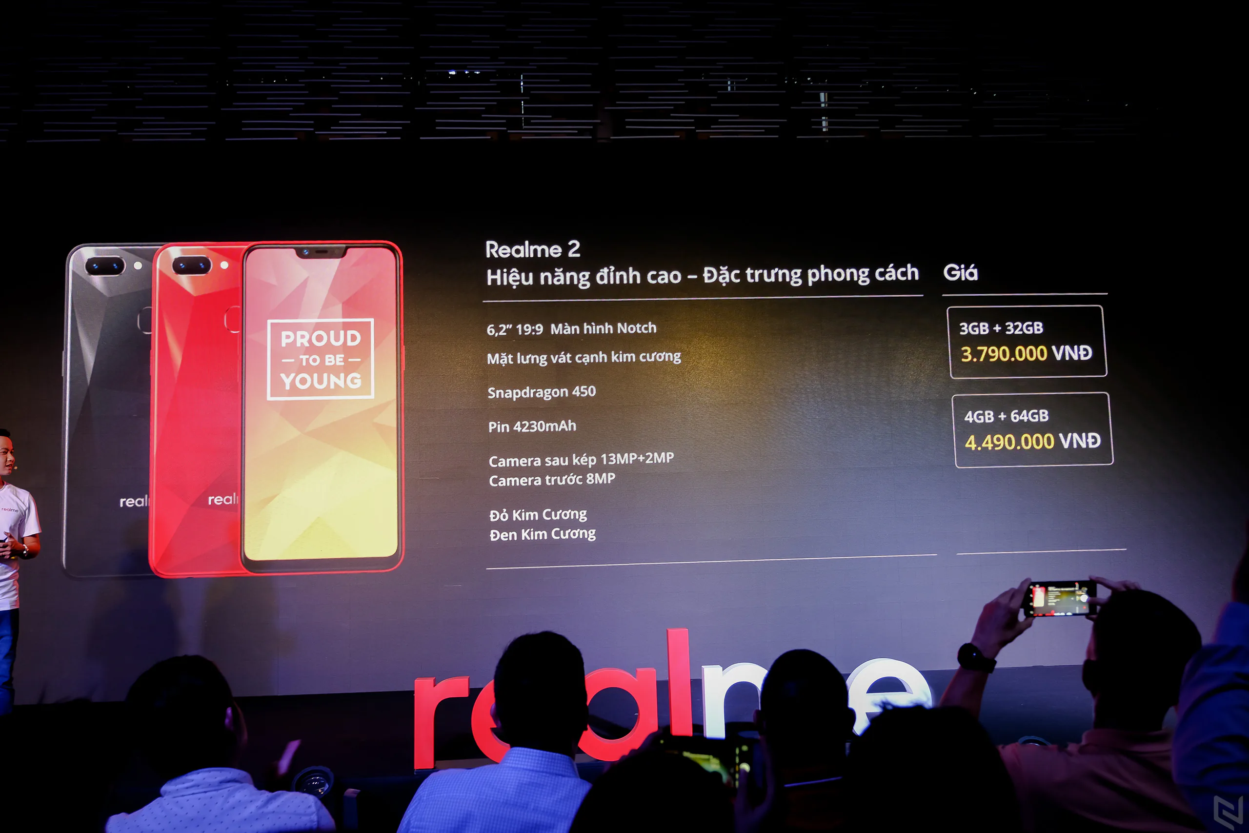 Realme Việt Nam chính thức ra mắt 3 dòng sản phẩm Realme C1, Realme 2 và Realme 2 Pro