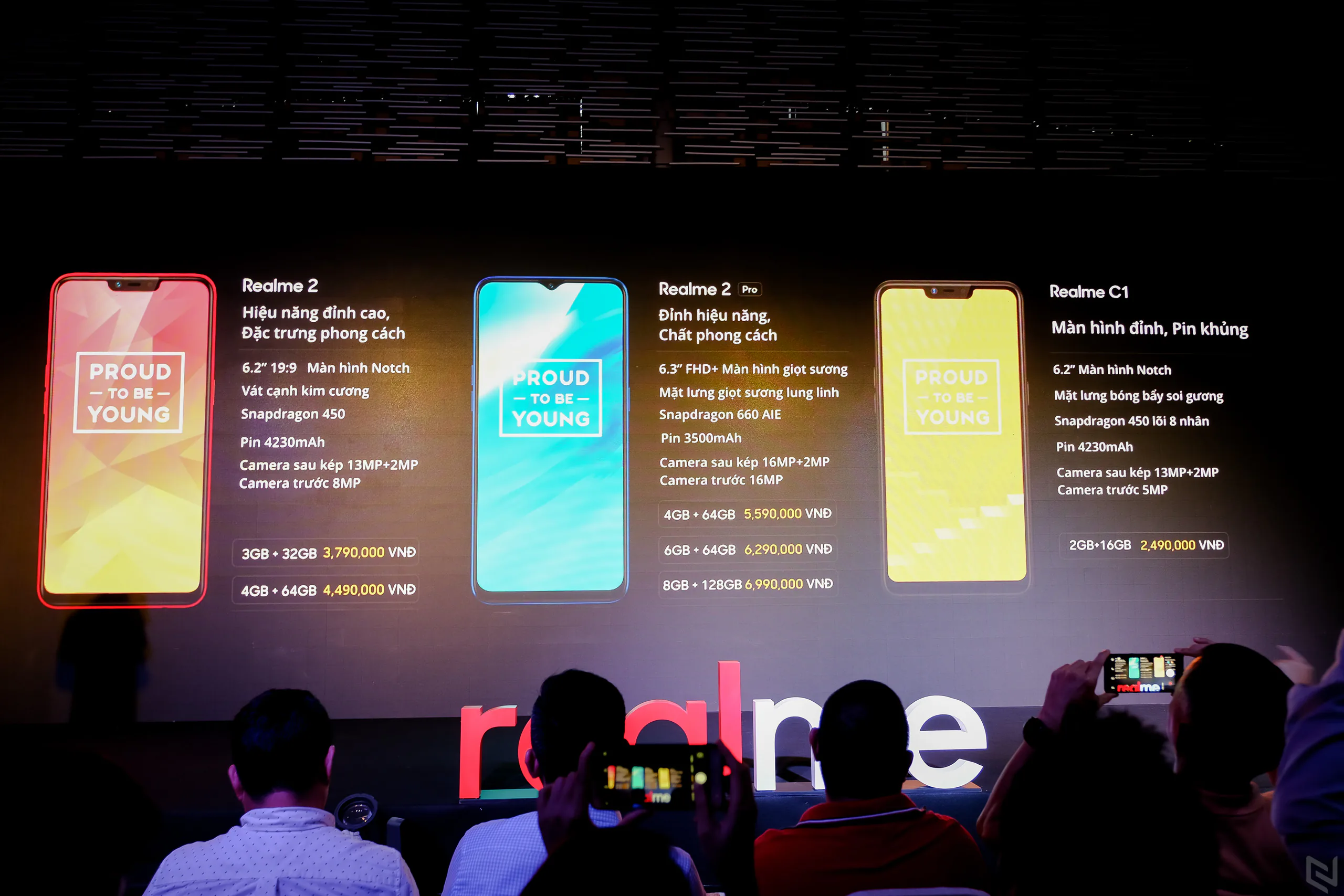 Realme Việt Nam chính thức ra mắt 3 dòng sản phẩm Realme C1, Realme 2 và Realme 2 Pro