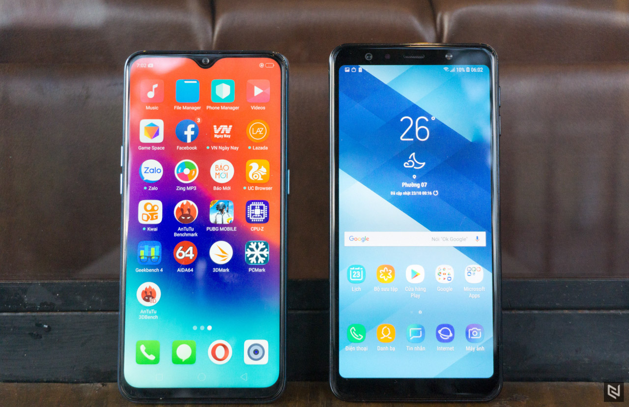 So sánh nhanh Realme 2 Pro và Samsung Galaxy A7 (2018)