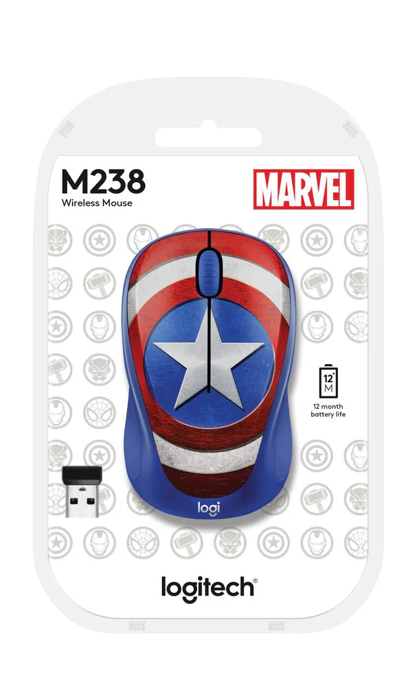Tìm kiếm siêu anh hùng trong bạn với bộ sưu tập mới của chuột Logitech M238 MARVEL