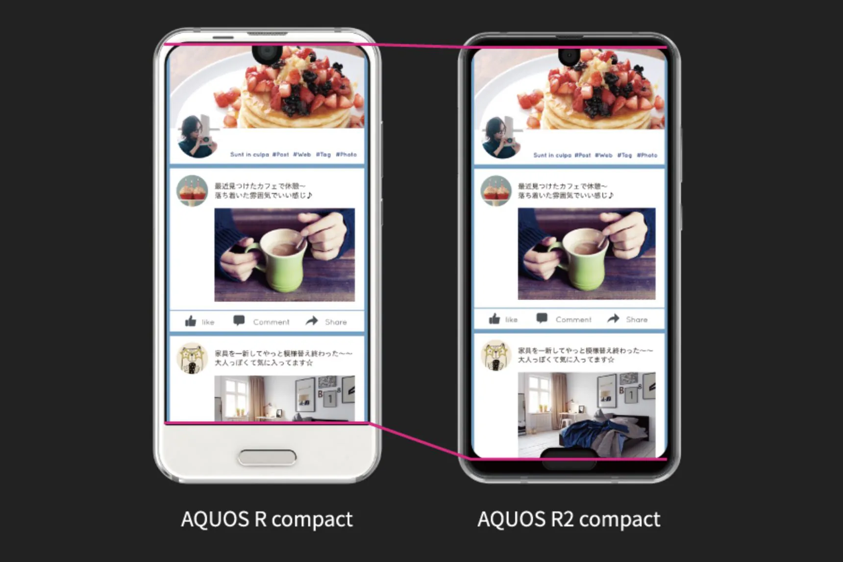 Sharp ra mắt Aquos R2 Compact với "4 tai thỏ" cực dị
