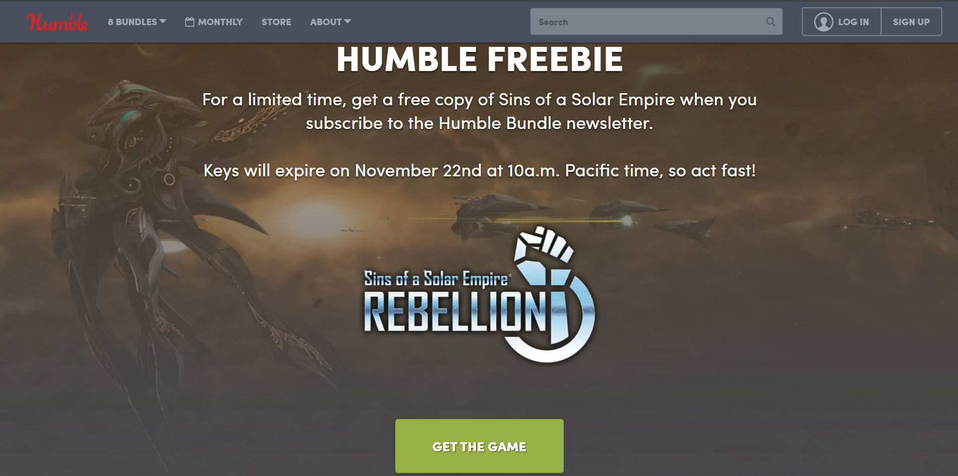 Nhanh tay lấy game Sins of a Solar Empire: Rebellion trị giá $40 hiện đang miễn phí trong 2 ngày