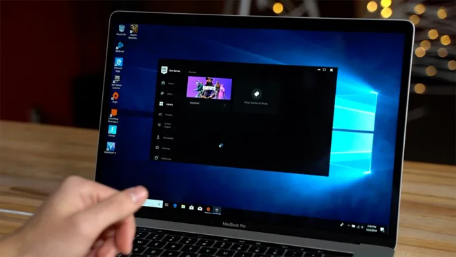 Thử nghiệm Vega 20 của MacBook Pro bằng Fornite trên macOS và Windows 10