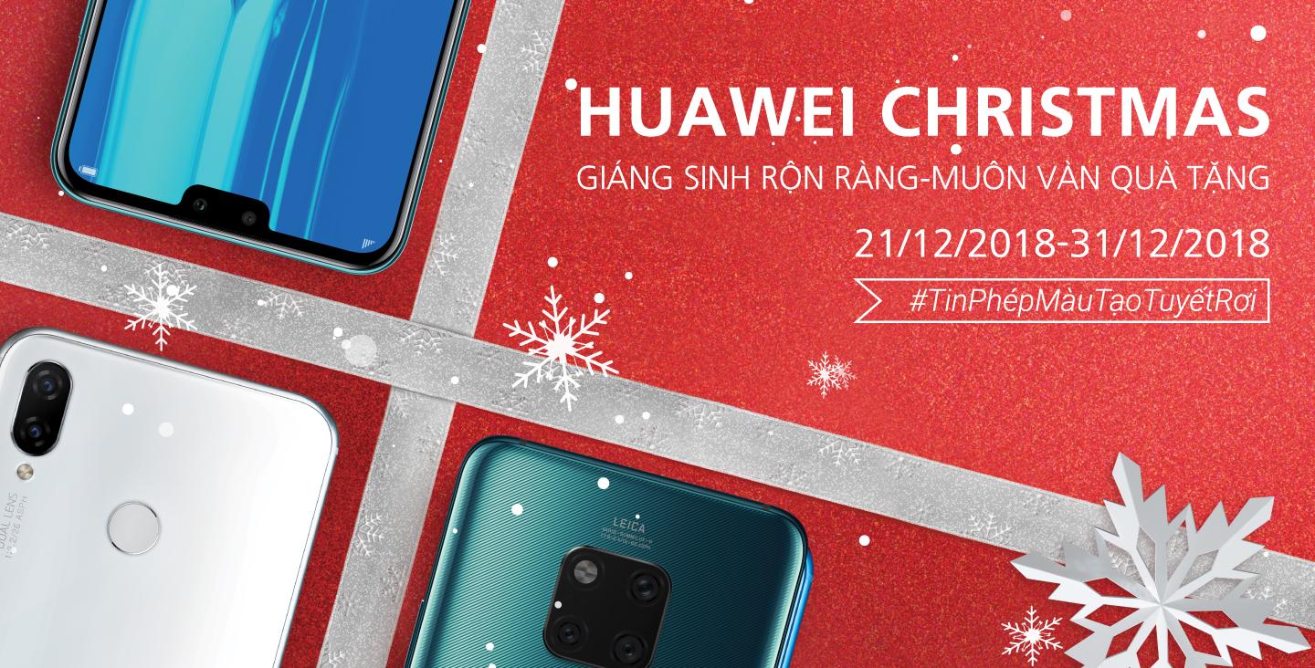 Giáng sinh thêm ấm áp với nhiều ưu đãi hấp dẫn từ Huawei