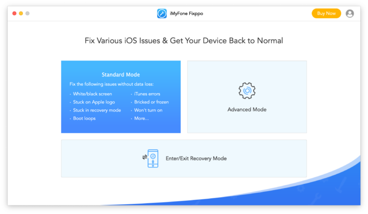 Khắc phục lỗi Recovery Mode trên iPhone bằng iMyFone Fixppo