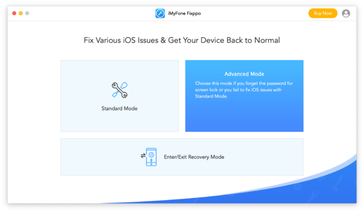 Khắc phục lỗi Recovery Mode trên iPhone bằng iMyFone Fixppo