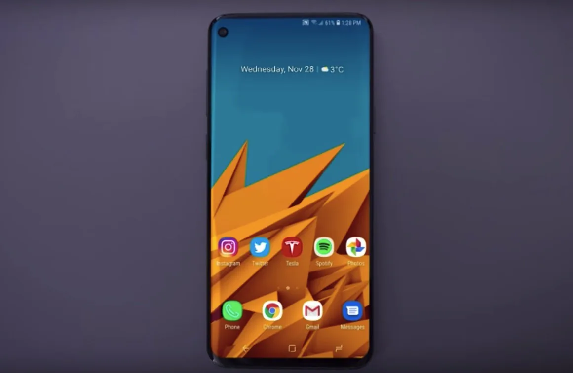 Thiết kế toàn màn hình tuyệt đẹp của Galaxy S10 trong hình ảnh render mới