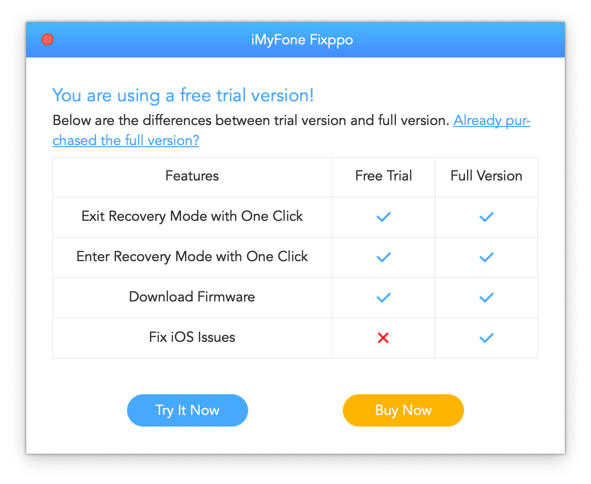 Khắc phục lỗi Recovery Mode trên iPhone bằng iMyFone Fixppo