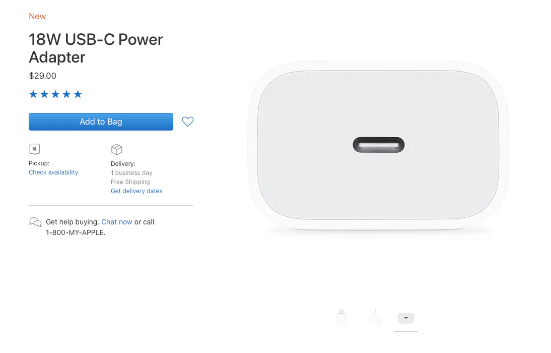 Apple bắt đầu bán ra cốc sạc USB-C dành cho iPhone, thiết kế như cũ khác mỗi USB-C