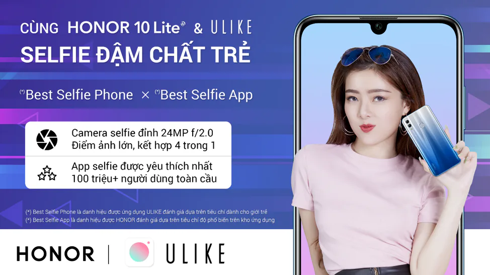 HONOR 10 Lite ra mắt, camera trước 24MP hỗ trợ AI, chuyên Selfie với giá 5.290.000 đồng