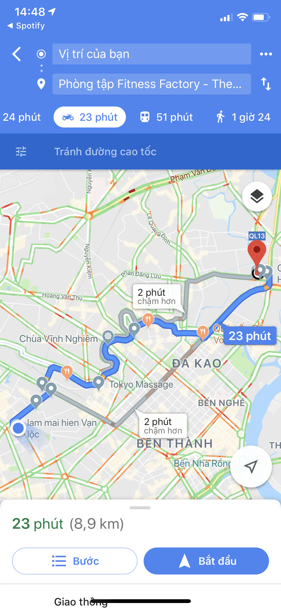 Google Maps cho iOS cập nhật hỗ trợ chỉ đường bằng xe máy, tích hợp thêm nghe nhạc khi đi xe