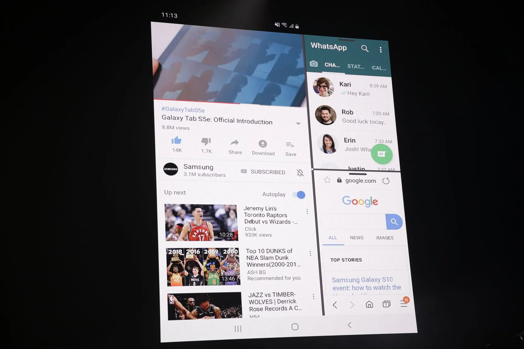 Samsung ra mắt chiếc Galaxy Fold màn hình gập tại sự kiện 10 năm, giá $1980 bán ra từ 26 tháng 4