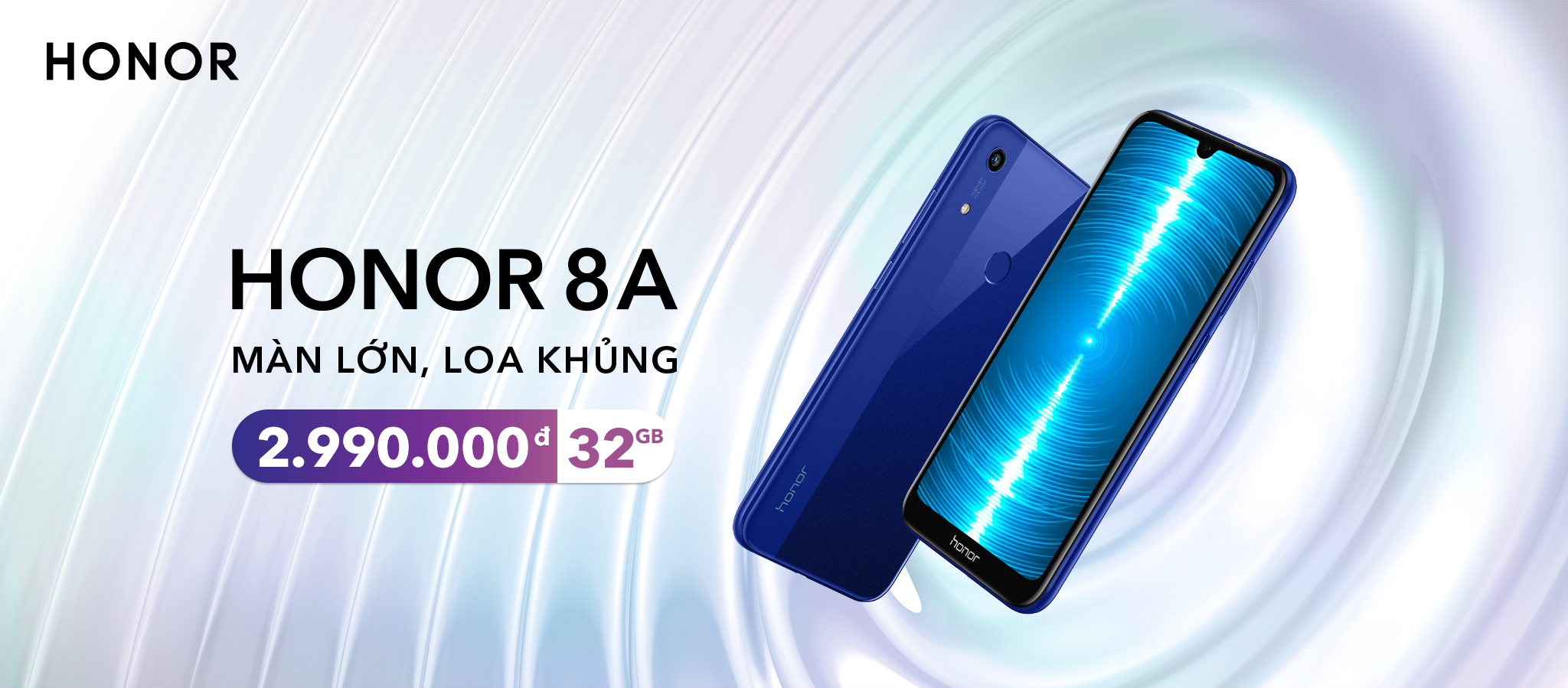 Honor 8A lên kệ tại thị trường Việt Nam, giá chưa tới 3 triệu, màn hình lớn, loa như laptop