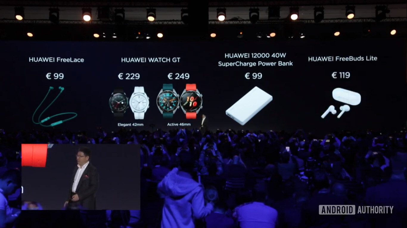Huawei ra mắt phụ kiện kèm với P30 gồm tai nghe FreeLace, FreeBuds Lite và Watch GT